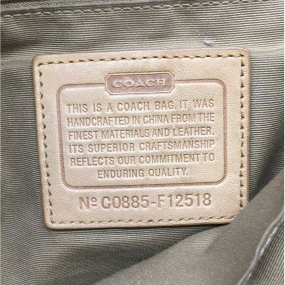 Coach Brown and Tan Signature Shoulder Bag - Picture 7 of 7
